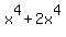 x%5E4%2B2x%5E4