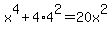 x%5E4%2B4%2A4%5E2=20x%5E2