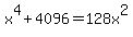 x%5E4%2B4096=128x%5E2