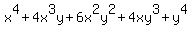 x%5E4%2B4x%5E3y%2B6x%5E2y%5E2%2B4xy%5E3%2By%5E4