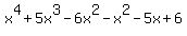 x%5E4%2B5x%5E3-6x%5E2-x%5E2-5x%2B6