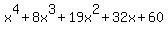 x%5E4%2B8x%5E3%2B19x%5E2%2B32x%2B60
