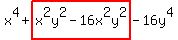 x%5E4%2Bhighlight%28x%5E2y%5E2-16x%5E2y%5E2%29-16y%5E4