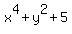 x%5E4%2By%5E2%2B5