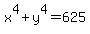 x%5E4%2By%5E4+=+625