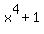 x%5E4+%2B+1
