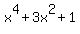 x%5E4+%2B+3x%5E2+%2B+1