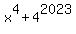 x%5E4+%2B+4%5E2023