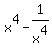 x%5E4+-+1%2Fx%5E4