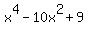 x%5E4+-+10x%5E2+%2B+9