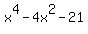 x%5E4+-+4x%5E2+-21