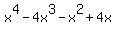 x%5E4+-+4x%5E3+-x%5E2+%2B+4x