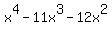 x%5E4-11x%5E3-12x%5E2