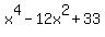 x%5E4-12x%5E2%2B+33