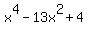 x%5E4-13x%5E2%2B4