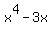 x%5E4-3x