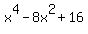 x%5E4-8x%5E2%2B16