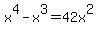 x%5E4-x%5E3=42x%5E2