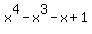 x%5E4-x%5E3-x%2B1