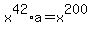 x%5E42%2Aa+=x%5E200