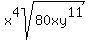 x%5E4sqrt%2880xy%5E11%29