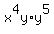 x%5E4y%2Ay%5E5