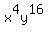 x%5E4y%5E16