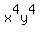 x%5E4y%5E4