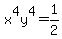 x%5E4y%5E4=1%2F2