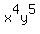 x%5E4y%5E5