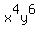 x%5E4y%5E6