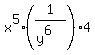 x%5E5%2A%281%2F%28y%5E6%29%29%2A4