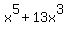 x%5E5%2B13x%5E3