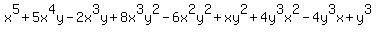 x%5E5%2B5x%5E4y-2x%5E3y%2B8x%5E3y%5E2-6x%5E2y%5E2%2Bxy%5E2%2B4y%5E3x%5E2-4y%5E3x%2By%5E3