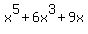 x%5E5%2B6x%5E3%2B9x