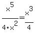x%5E5%2F4x%5E2=x%5E3%2F4