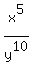 x%5E5%2Fy%5E10