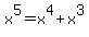 x%5E5=x%5E4%2Bx%5E3