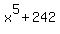 x%5E5+%2B+242