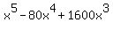 x%5E5+-+80x%5E4+%2B+1600x%5E3