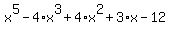x%5E5-4%2Ax%5E3%2B4%2Ax%5E2%2B3%2Ax-12