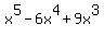 x%5E5-6x%5E4%2B9x%5E3