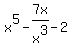 x%5E5-7x%2Fx%5E3-2