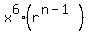 x%5E6%28r%5E%28n-1%29%29