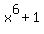 x%5E6%2B1