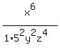 x%5E6%2F%281%2A5%5E2y%5E2z%5E4%29