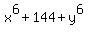 x%5E6+%2B+144+%2B+y%5E6