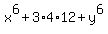 x%5E6+%2B+3%2A4%2A12+%2B+y%5E6