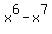 x%5E6+-+x%5E7