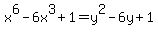 x%5E6-6x%5E3%2B1=y%5E2-6y%2B1